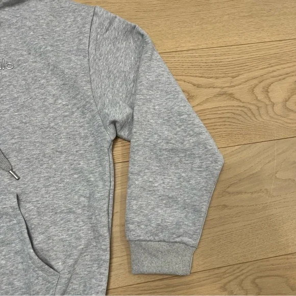 ALO Yoga Unisex Gray Zip-Up Hoodie and Jogger Set - Picture 5 of 16